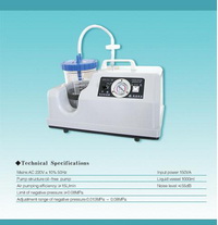 Aspirator sange, secretii, fluide organice CYF-23A PORTABIL ELECTRIC   CYF-23A portable electrical suction device can be used for suctioning sputum, blod and other thick secretions in hospitals, and may also be used for fist aid in the household. The mach