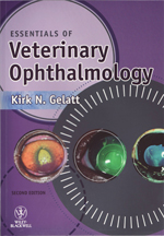  Essentials of Veterinary Ophthalmology, 2nd Edition   (Gelatt) Wiley-Blackwell Publishing, 2008   Now in its second edition, Essentials of Veterinary Ophthalmology provides its readers with a practical introduction to the diagnosis and clinical managemen