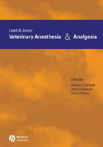  Lumb & Jones’ Veterinary Anesthesia and Analgesia, 4th Edition    (Tranquilli, Thurmon, Grimm) Blackwell Publishing, 2007   The increased importance of analgesia is highlighted in this new edition by the inclusion of several chapters focusing on recent a